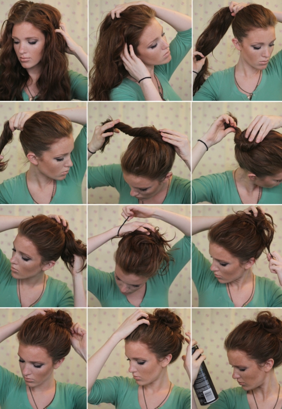 The Most Simple Hairstyle: Easy Bun Hairstyles images 2