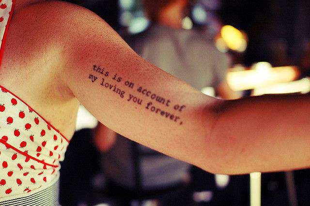 40+ Inspiring Arm Quote Tattoos Ideas: What’s Your Favorite? images 1