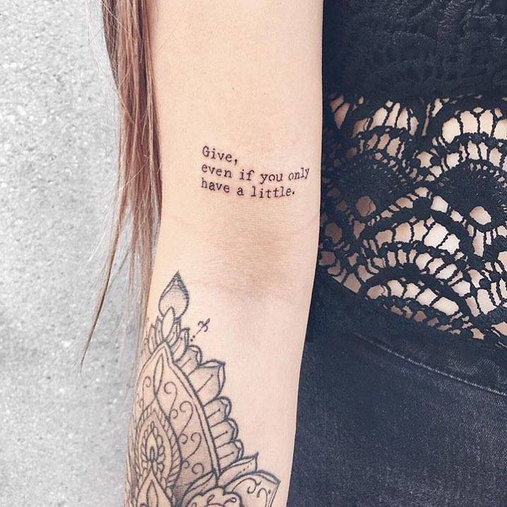 40+ Inspiring Arm Quote Tattoos Ideas: What’s Your Favorite? images 2