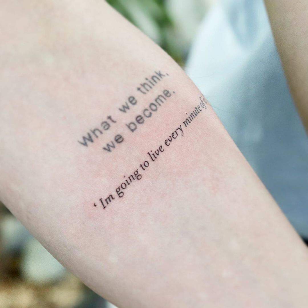 40+ Inspiring Arm Quote Tattoos Ideas: What’s Your Favorite? images 3