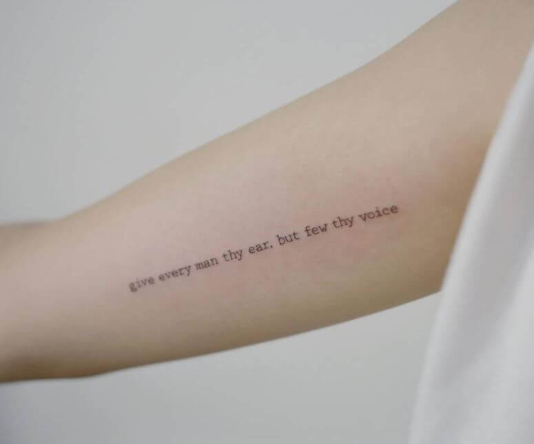 40+ Inspiring Arm Quote Tattoos Ideas: What’s Your Favorite? images 25